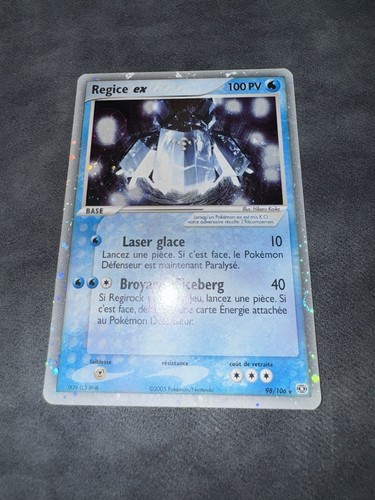 Carte pokémon regice - regice, ex
