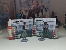 Figurines Indiana Jones Et Lara Croft  Zombicide V2