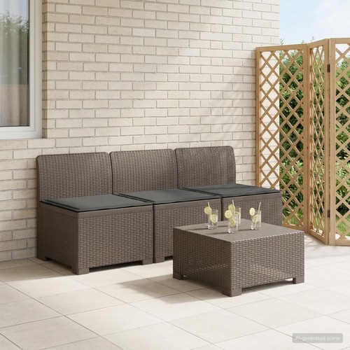 Canapé jardin look - canapé, rotin