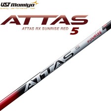UST Mamiya Golf Japon ATTAS RX SUNRISE RED 5 axes graphite pour conducteur et FW