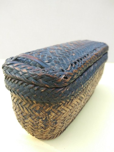 Antique asian bamboo - antique, basket