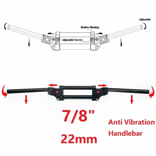 22mm handle bars anti - 7/8",