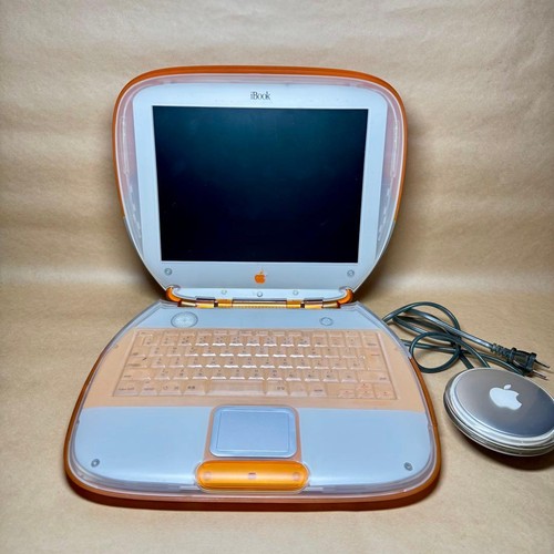 Vintage laptop apple ibook - laptop],