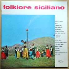 LP 33 TOURS - VARIOUS ARTISTS - FOLKLORE SICILIANO - CETRA 1966 - TRES BON ETAT