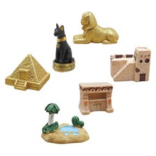  6 Pcs Figurine Egypte Antique