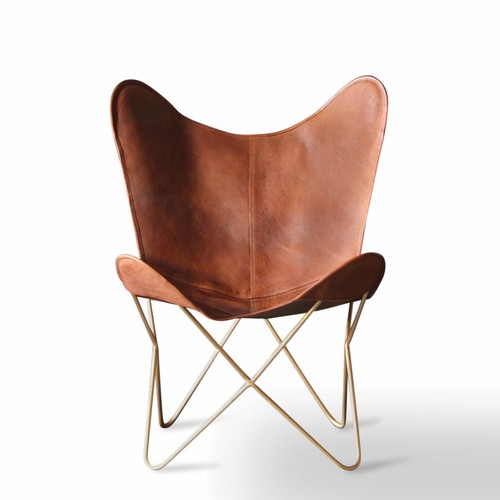Fauteuil papillon cuir de - papillon,