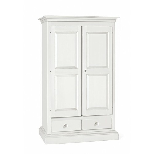 Armoire portes battantes blanc - armoire,