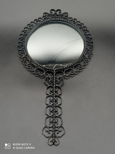 Ancien miroir fer - miroir, ou