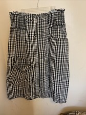 Hebbeding Women’s Plaid Black/ White Dutch Design Maxi Shirt Size 3 X