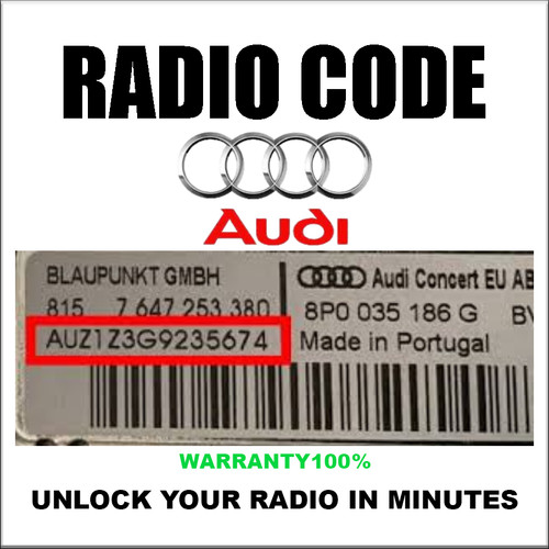 Audi radio safe code removal - audi,