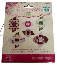 Sizzix Large Die Buckles Set Sizzlits Brenda Walton Crafting Scrapbooking 658333