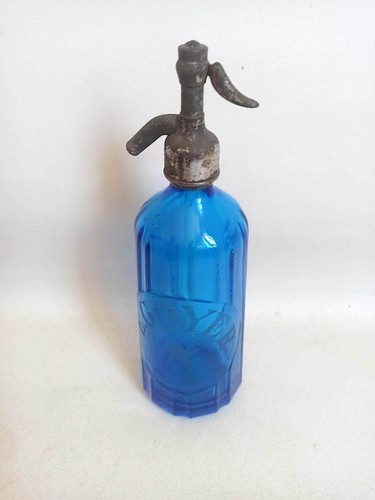 Bouteille siphon bleu cobalt - siphon,