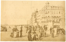 Belgique, Ostende, hôtel royal Belge Vintage albumen print, Tirage albuminé 