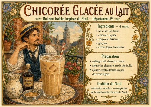 Affiche chicorée glacée - affiche, a4