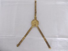 vintage accroche assiette support décoration  murale en laiton griffe de lion 