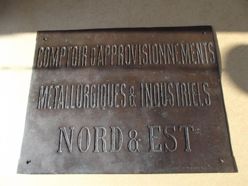 Ancienne plaque objet