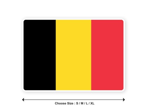 Sticker drapeau belgique belge - sticker,