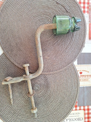 Ancien isolateur edf verre - isolateur,