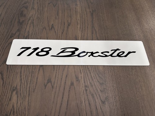 Porsche 718 boxster plaque - porsche, boxster–