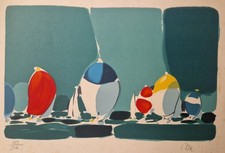 Gouache abstraite moderniste