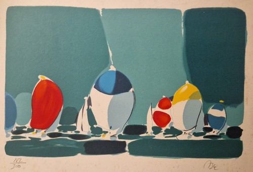 Gouache abstraite moderniste