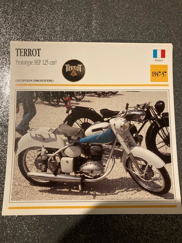Carte fiche moto collection - moto,
