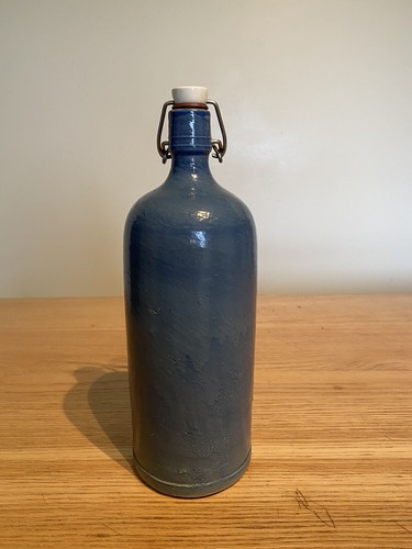 Bouteille ancienne terre cuite - bouteille,