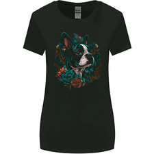 Un Chien Boston Terrier Femmes Plus Large Coupe T-Shirt