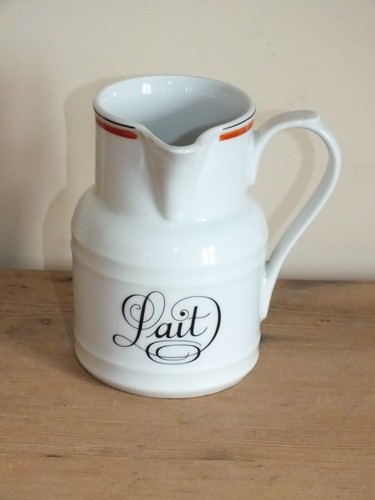 Pot lait porcelaine - pot, en