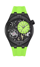 ⚙️ Design Innovant et Sportif - Montre avec Bracelet Vert et Cadran Ouvert ?