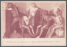 ALDO BERGONZONI THE PRISON CHAMBER OF MEDICINE WORK - POLITICS Postcard