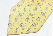 Motif ours cravate en soie