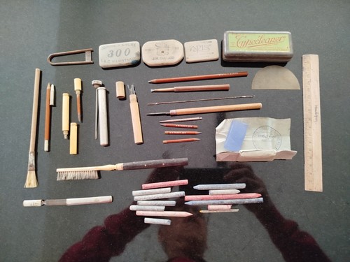 Lot objets dessin bureau - lot,