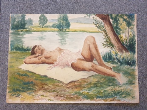 Tableau ancien huile sur toile