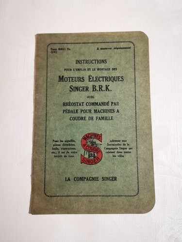Ancienne notice instruction - notice,