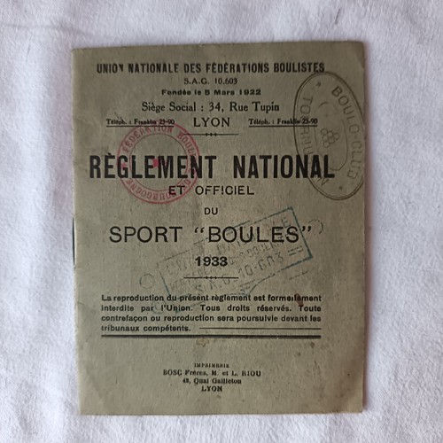Reglement national officiel - national, et