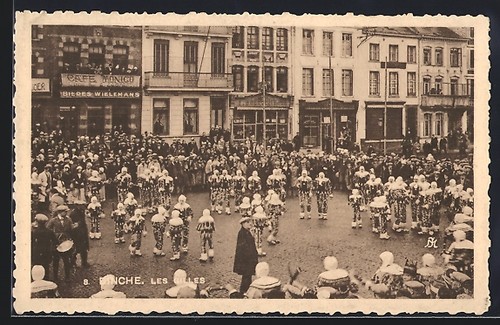Cpa binche les gilles - binche,,
