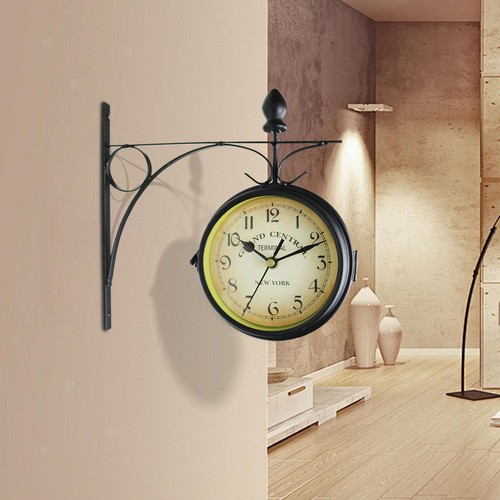 Horloge murale double - murale,
