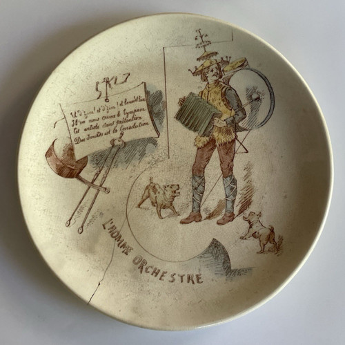 Ancienne assiette parlante - ancienne,