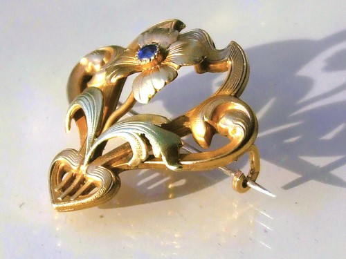 Belle broche fleur ancienne - broche,