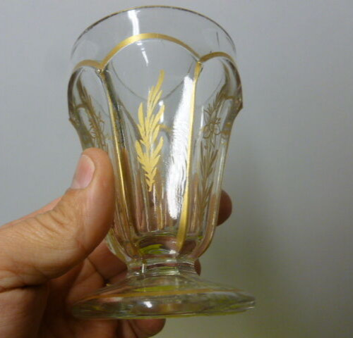 Verre facettes decor dore - facettes,