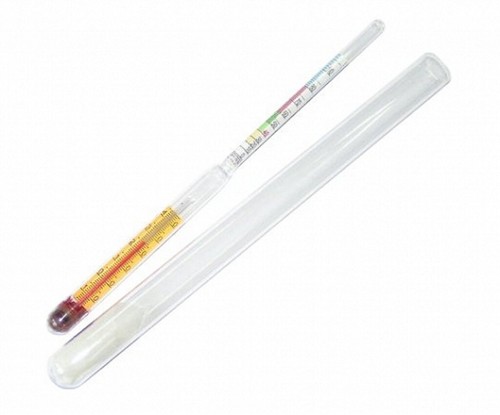 Alcoomètre avec thermomètre