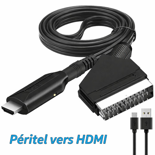 Câble péritel vers hdmi - vers,