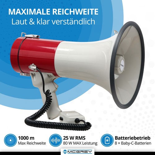 Megaphone portable 1000m - megaphone,