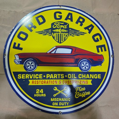 Ford garage porcelaine - ford,