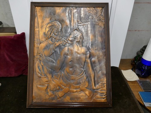 Grande plaque cuivre - grande, rouge