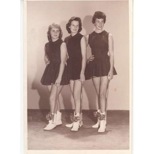 1959 majorettes batons - batons, black