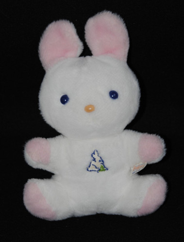 Peluche doudou lapin vintage