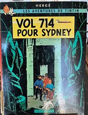 TINTIN VOL 714 POUR SYDNEY. HERGE. 22' EO B37 2e tirage 1968. Bon ètat.