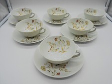 SERVICE OF 6 LIMOGES PORCELAIN JAMMET EXCLUSIVE - LIGNOLLES